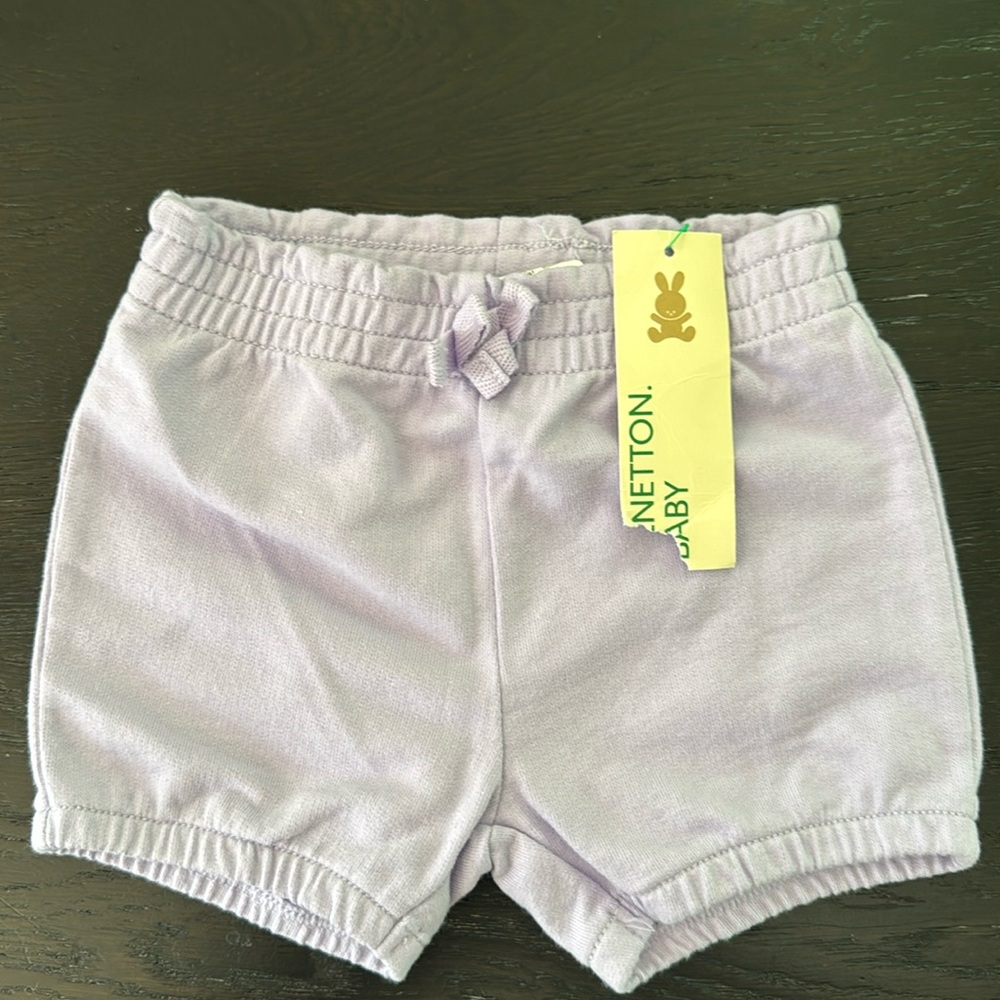 Benetton Baby Purple Shorts 6-9M